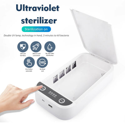 UV Nail Tools Sterilizer Disinfection Box LED Tray Box Multi-function Sterilization Aromatherapy Device for Manicure Tools