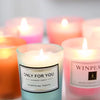 Glass Cup Scented Candle 50g Natural Plant Essential Oil Handmade Soy Wax Romantic Birthday Home hotel Wedding Decoration