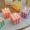 Ins Style Bubble Cube Candle Handmade Scented Candle Aromatherapy Soy Wax Candle Wedding Birthday Candles Party Home Decoration