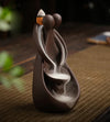 Incense Stick Holder Handmade Ceramic Smoke Incense Burner Fragrance  Backflow Waterfall Censer Creative Sticks for Yoga Meditat