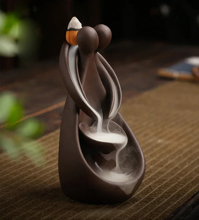 Incense Stick Holder Handmade Ceramic Smoke Incense Burner Fragrance  Backflow Waterfall Censer Creative Sticks for Yoga Meditat