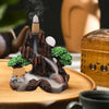 Home Backflow Incense Burner Resin Table Fragrance Backflow Aroma Buddha Censer Holder Incense Burner Halloween Teahouse Decor