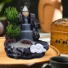 Home Backflow Incense Burner Resin Table Fragrance Backflow Aroma Buddha Censer Holder Incense Burner Halloween Teahouse Decor