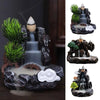 Home Backflow Incense Burner Resin Table Fragrance Backflow Aroma Buddha Censer Holder Incense Burner Halloween Teahouse Decor