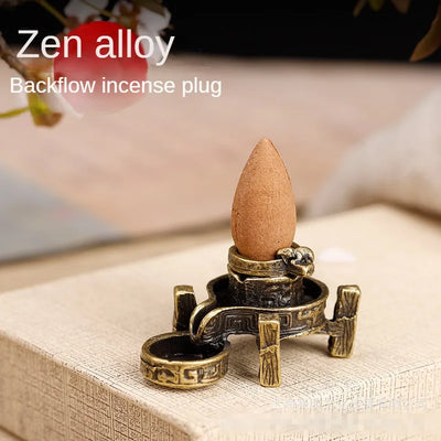 Antique Backflow Incense Burner Buddha Hand Graphite Incense Stand DIY Home Zen Waterfall Ornamental Tea Ceremony Ornaments