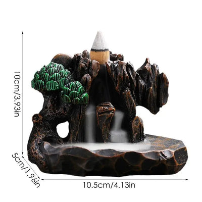 Backflow Incense Burner Resin Incense holder Decoration for home Decor Gifts Waterproof incense incense burner burner Ornaments