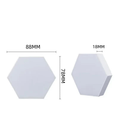 RGB Smart Hexagonal Wall Lamp Color changing Ambient Night Light DIY Shape Music Rhythm APP Game Room Bedroom Intelligent Xmas