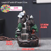 Resin Incense Burner Mountains River Waterfall Incense Burner Fountain Backflow Aroma Smoke Censer Holder Office Home Decoration