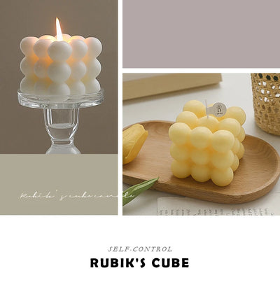 Ins Style Bubble Cube Candle Handmade Scented Candle Aromatherapy Soy Wax Candle Wedding Birthday Candles Party Home Decoration