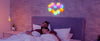 RGB Smart Hexagonal Wall Lamp Color changing Ambient Night Light DIY Shape Music Rhythm APP Game Room Bedroom Intelligent Xmas