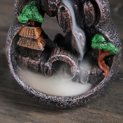 Reflux incense burner resin home indoor tea ceremony incense new retro creative reflux decoration