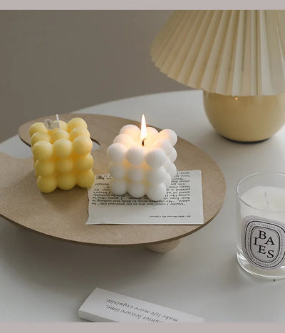 Ins Style Bubble Cube Candle Handmade Scented Candle Aromatherapy Soy Wax Candle Wedding Birthday Candles Party Home Decoration