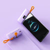 New 50000mAh Mini Power Bank Built in Cable PowerBank Digital display External Battery Portable Charger For iPhone Samsung