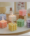 Ins Style Bubble Cube Candle Handmade Scented Candle Aromatherapy Soy Wax Candle Wedding Birthday Candles Party Home Decoration