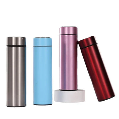 500ml Stainless Steel Smart Thermoses Water Bottle Leak Proof Double Walled Vacuum Flasks Keeps Hot & Cold Temperature Display